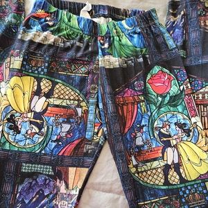 Disney Beauty and the Beast Stained Glass leggings